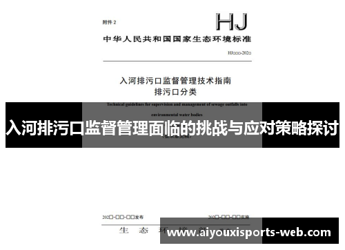 入河排污口监督管理面临的挑战与应对策略探讨